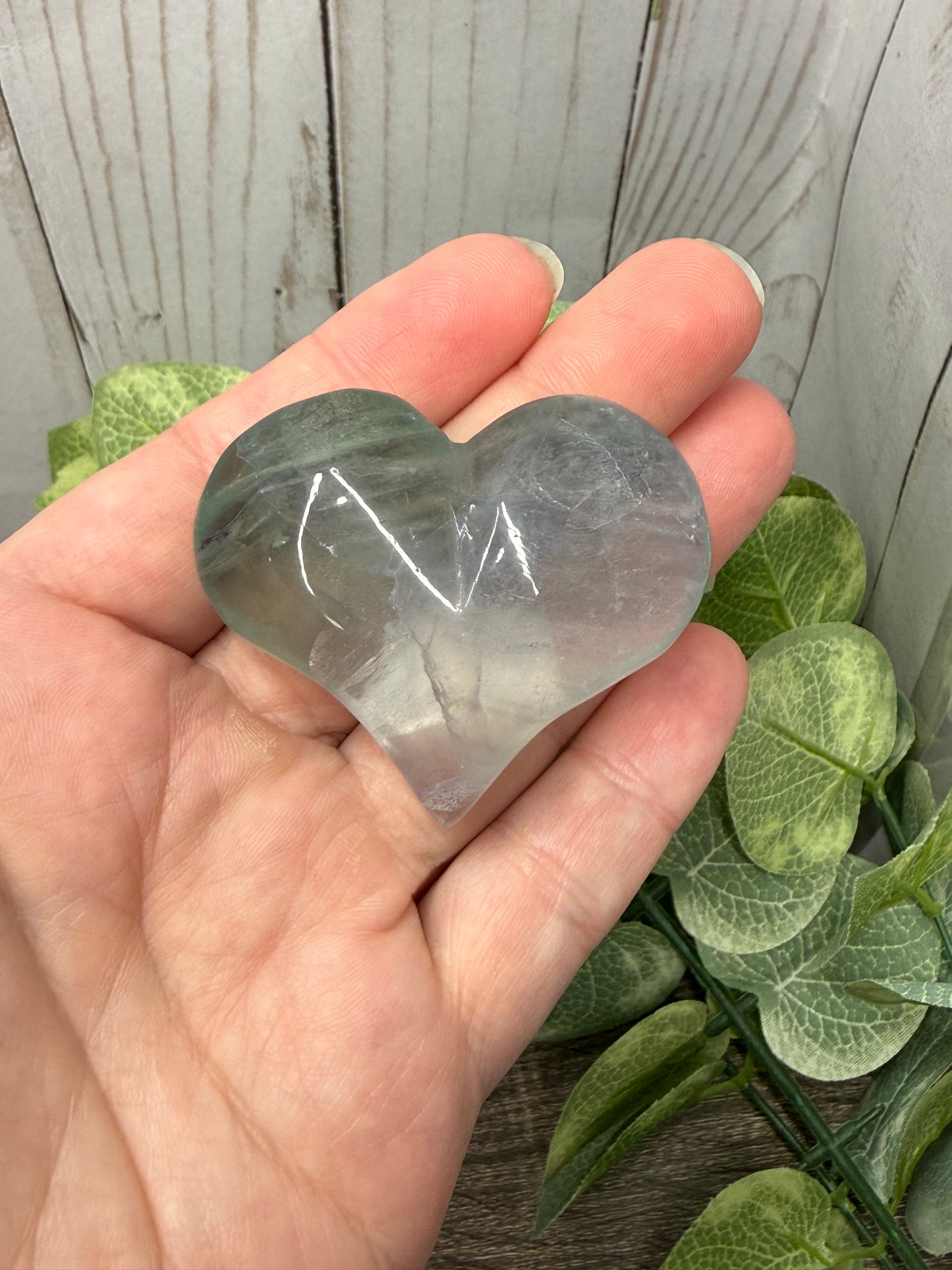 Fluorite Carved Hearts