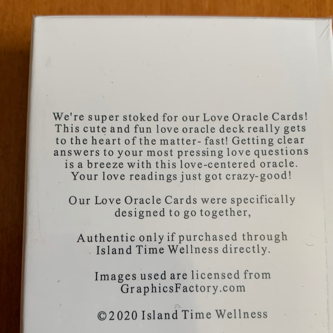 Island Time Wellness Love Oracle(white) - 54 Cards Pocket Mini Size