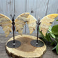 Butterfly Wings on Stand - Orange Calcite