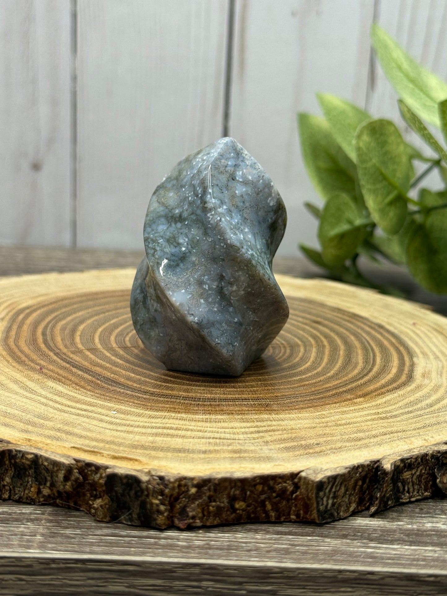 Moss Agate Flames