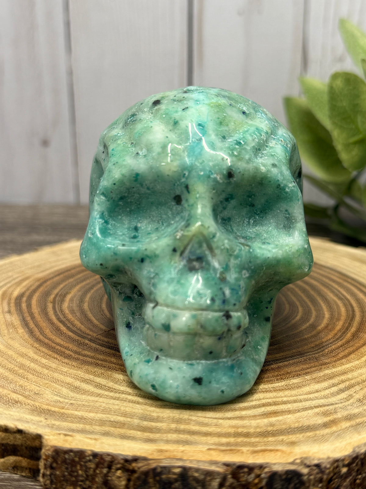 Large Phoenix Stone Skull