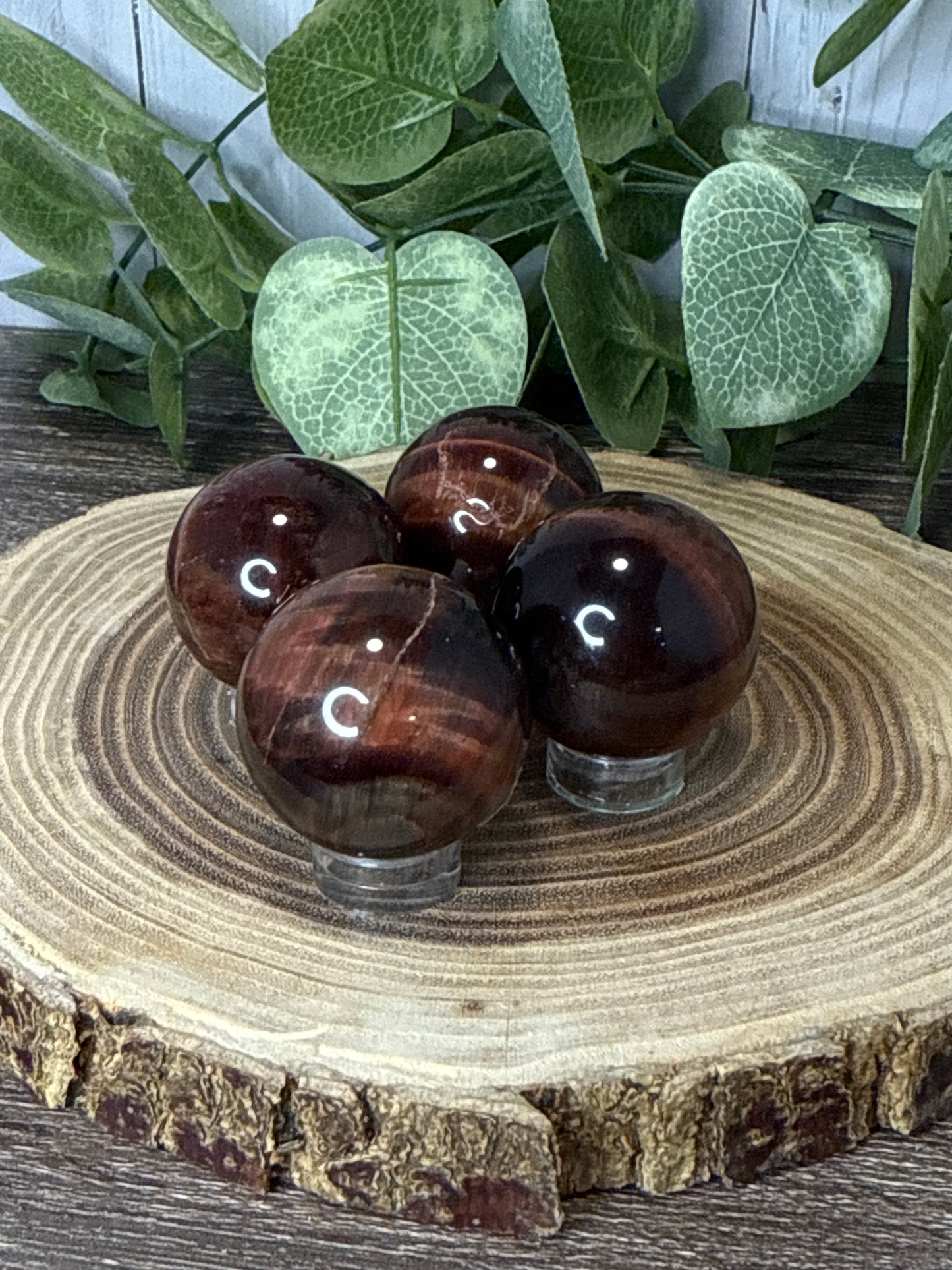 Red Tigers Eye Small Spheres