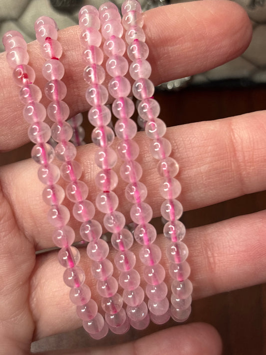 Rose Quartz - Bracelet 4 mm
