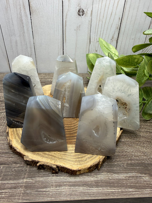 Druzy Agate Towers