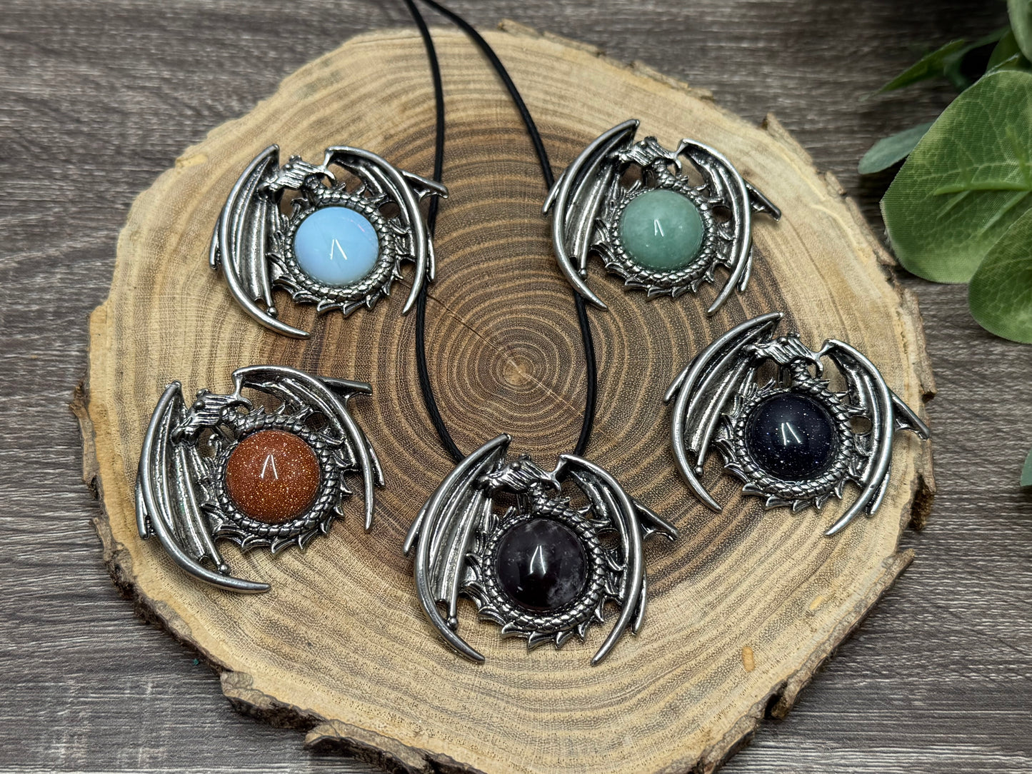Dragon Round Pendant (Smaller)