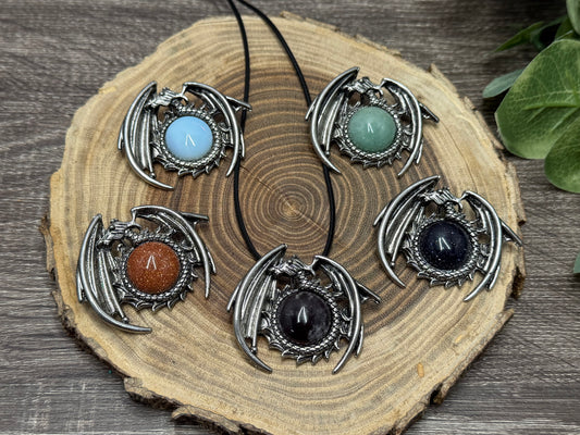 Dragon Round Pendant (Smaller)