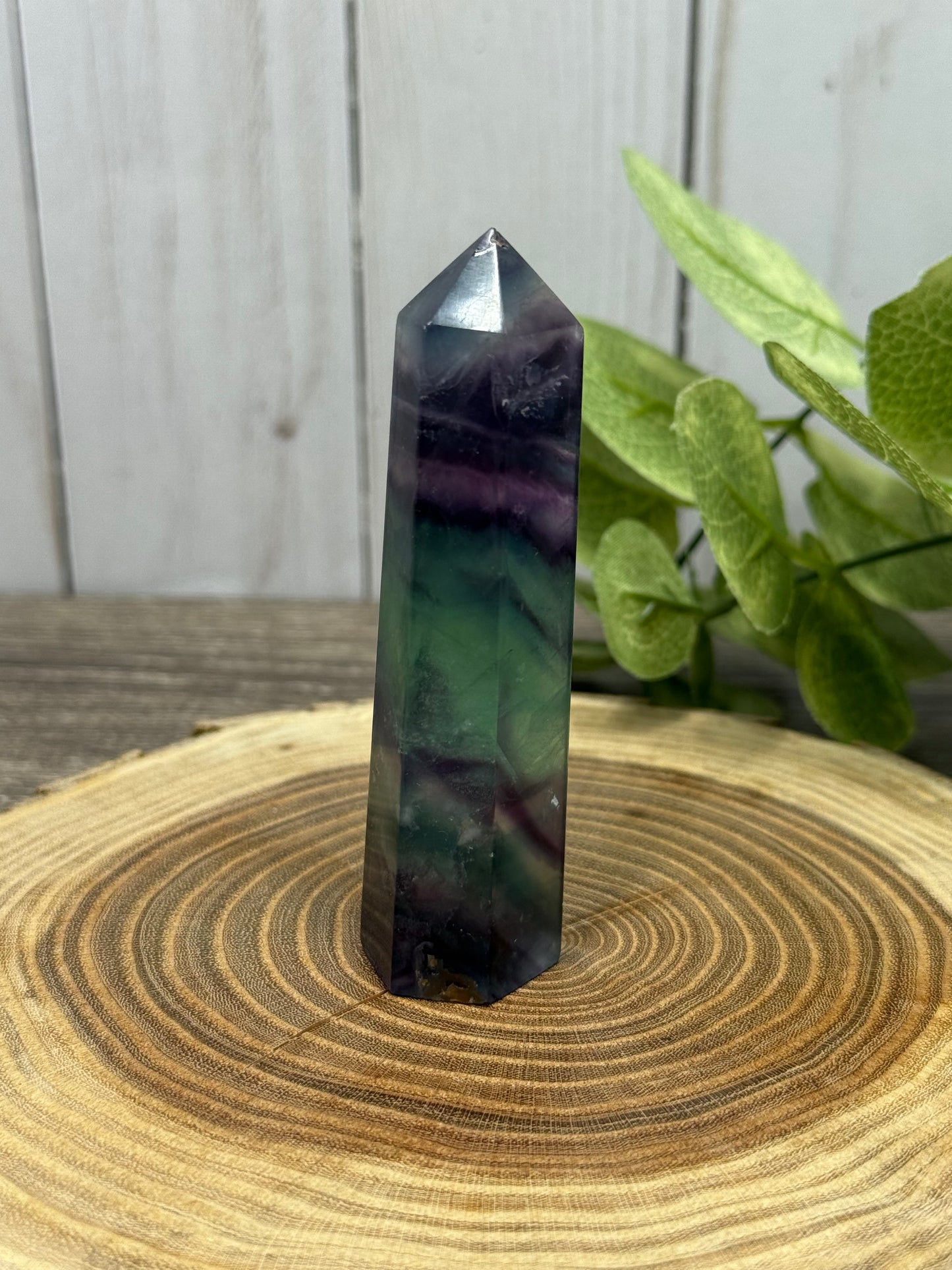 Fluorite Tower (dark green and purple)