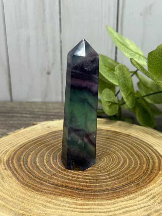 Fluorite Tower (dark green and purple)
