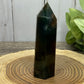 Moss Agate and Carnelian Mixed Tower