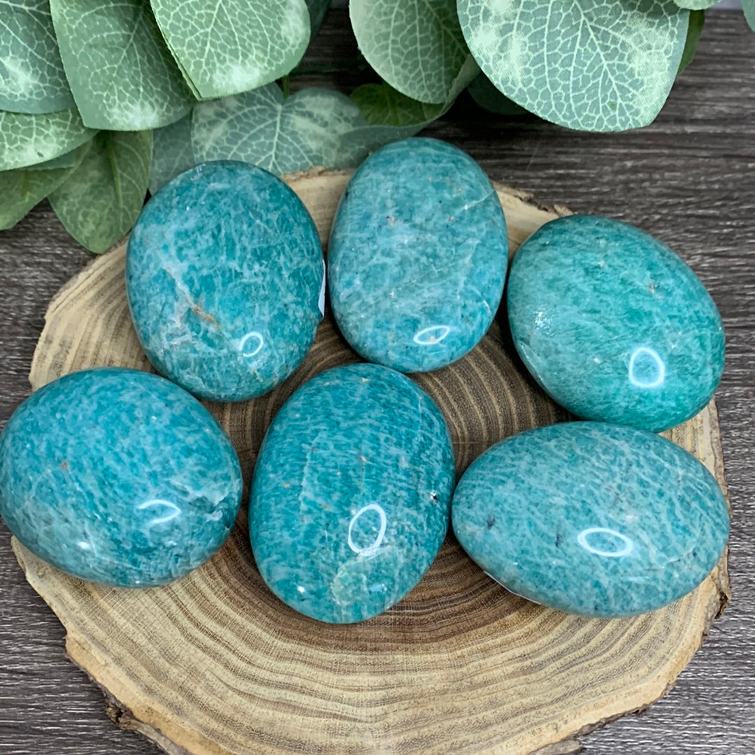 Amazonite Palm Stones