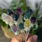 Fluorite Rose Hair Pins