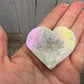Druzy Geode Agate Hearts