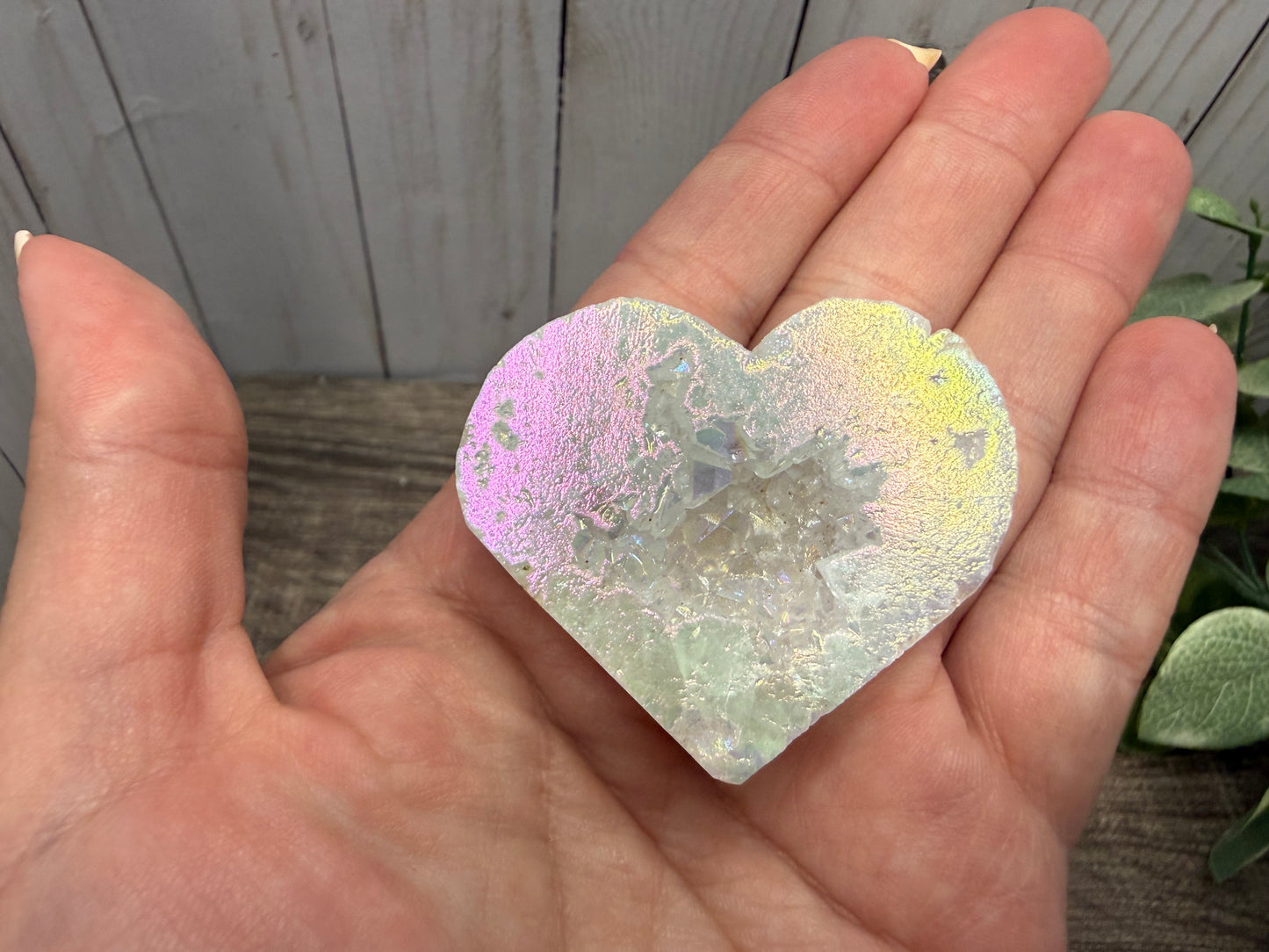 Druzy Geode Agate Hearts