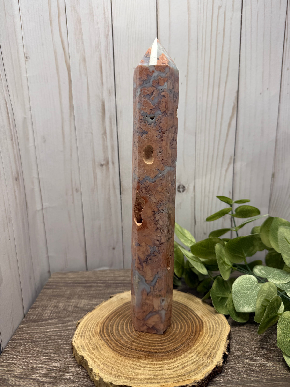 Pink Agate Towers - Statement Pieces