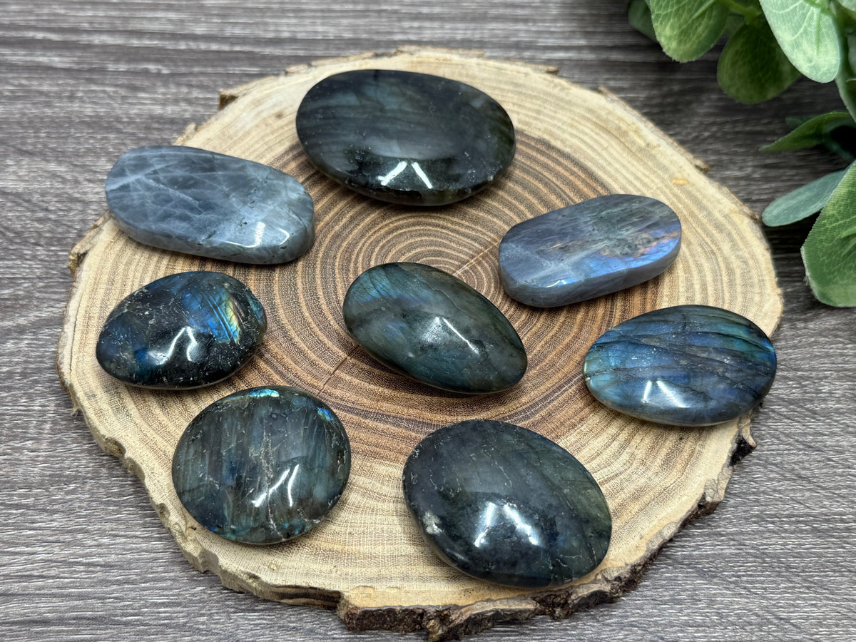 Labradorite Palm Stones - small