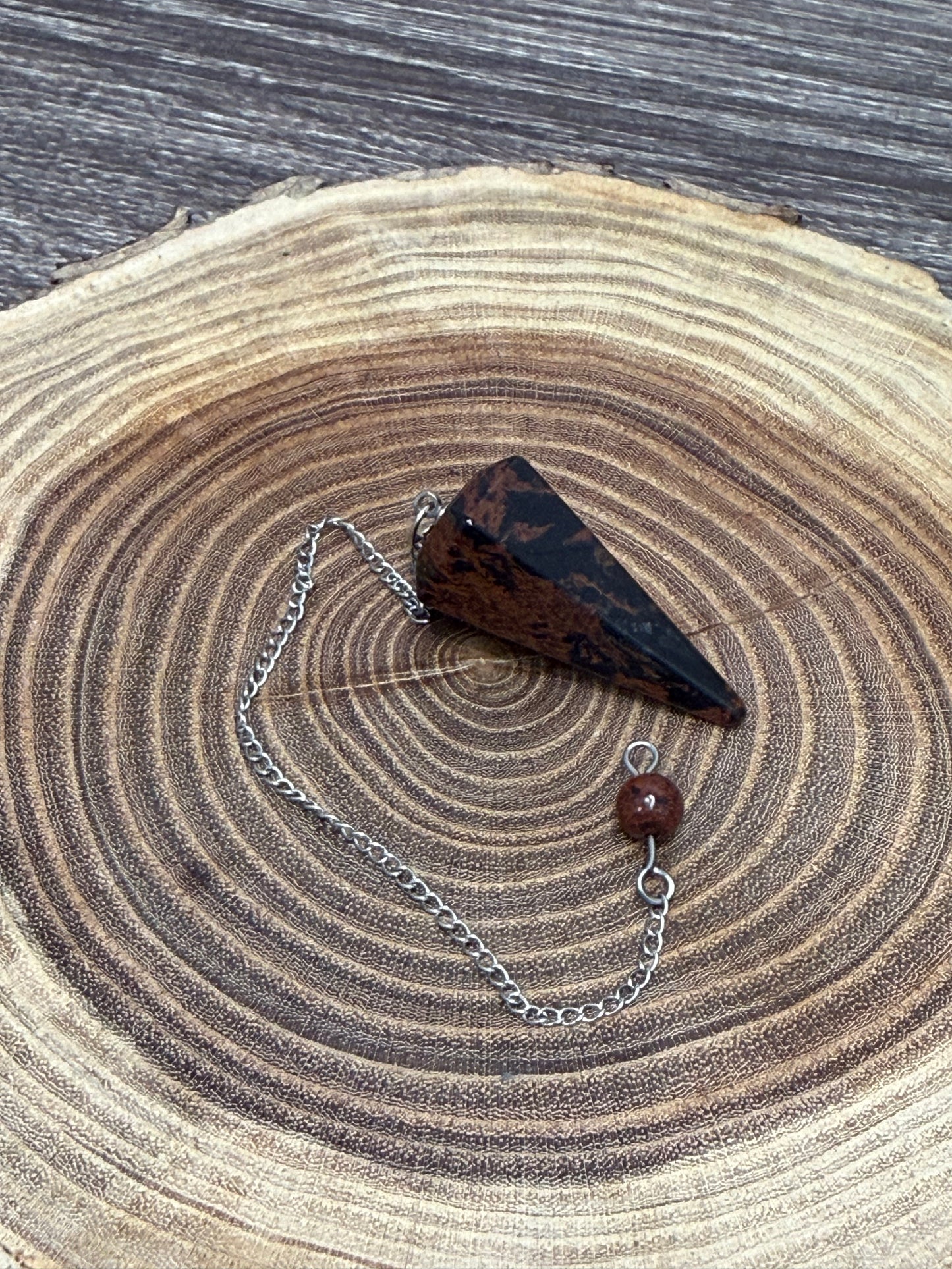 Pendulum Tapered Style - Mahogany Obsidian