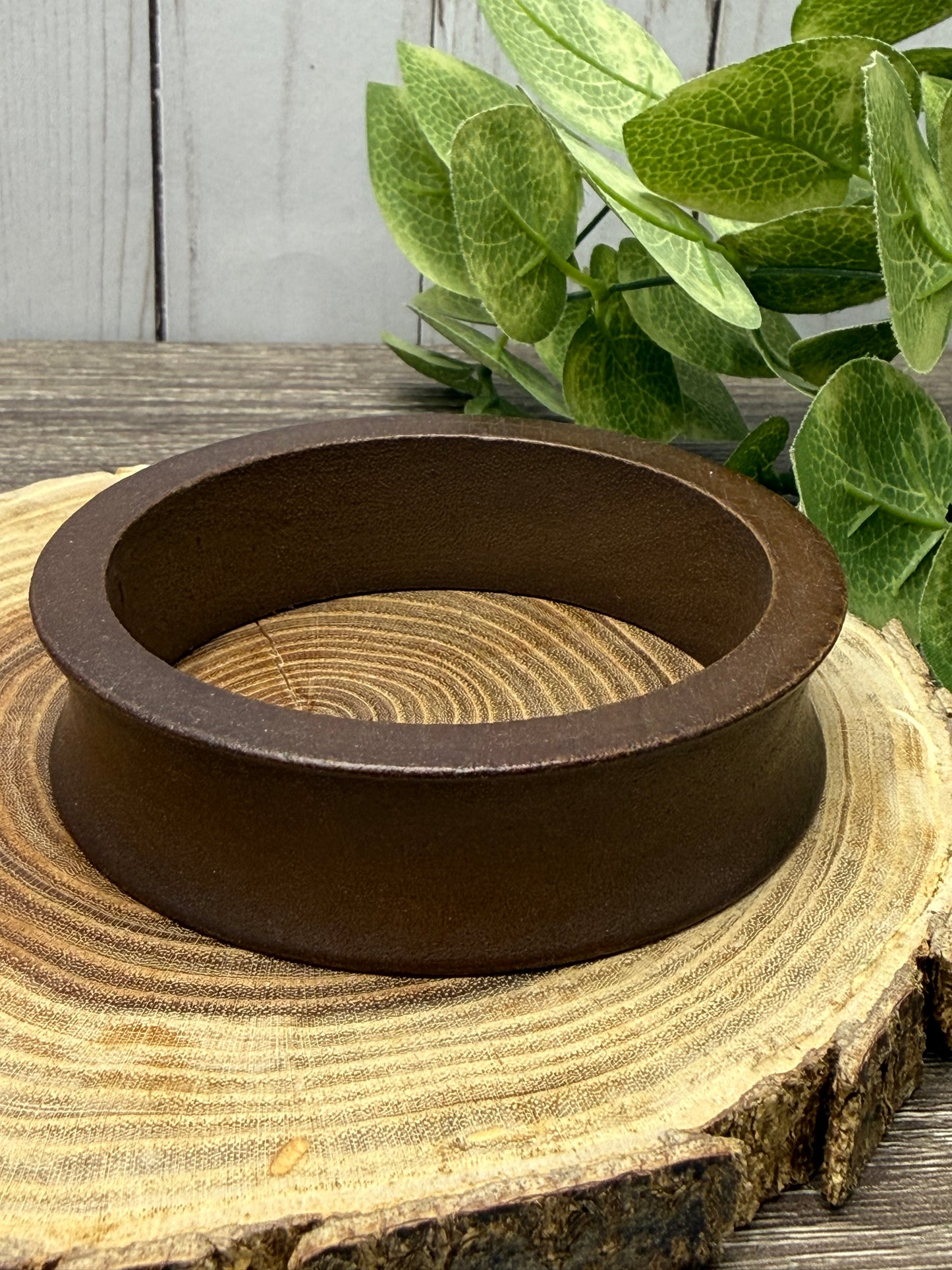 Wide Wooden Circular Sphere Stands - Small Medium Large