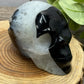 Black Agate Skulls