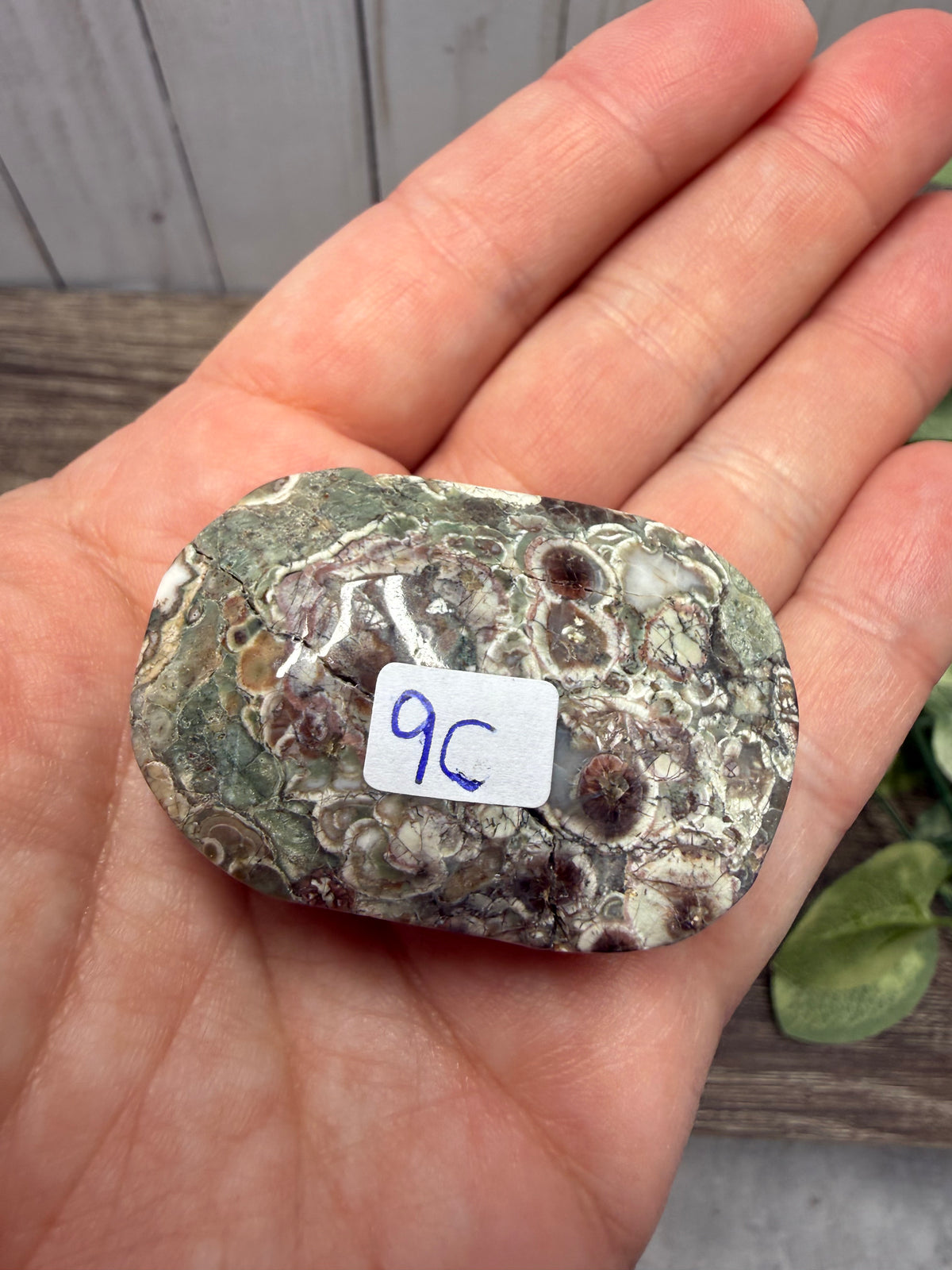 Russian Flower Agate Palm Stones