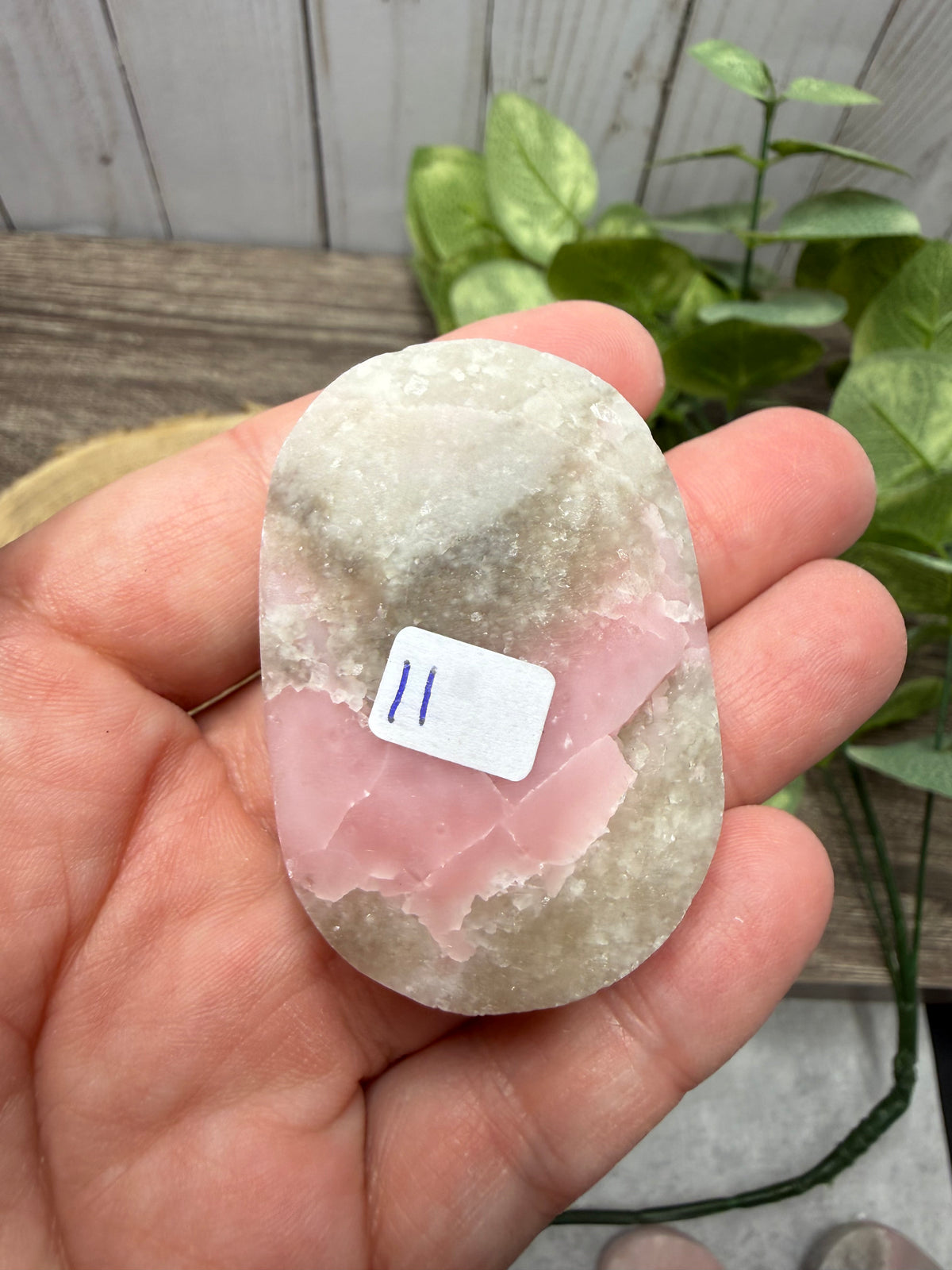 Pink Opal Palm Stones