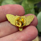 Deadhead Moth Pin - Black, Orange and Gold