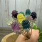 Fluorite Rose Hair Pins