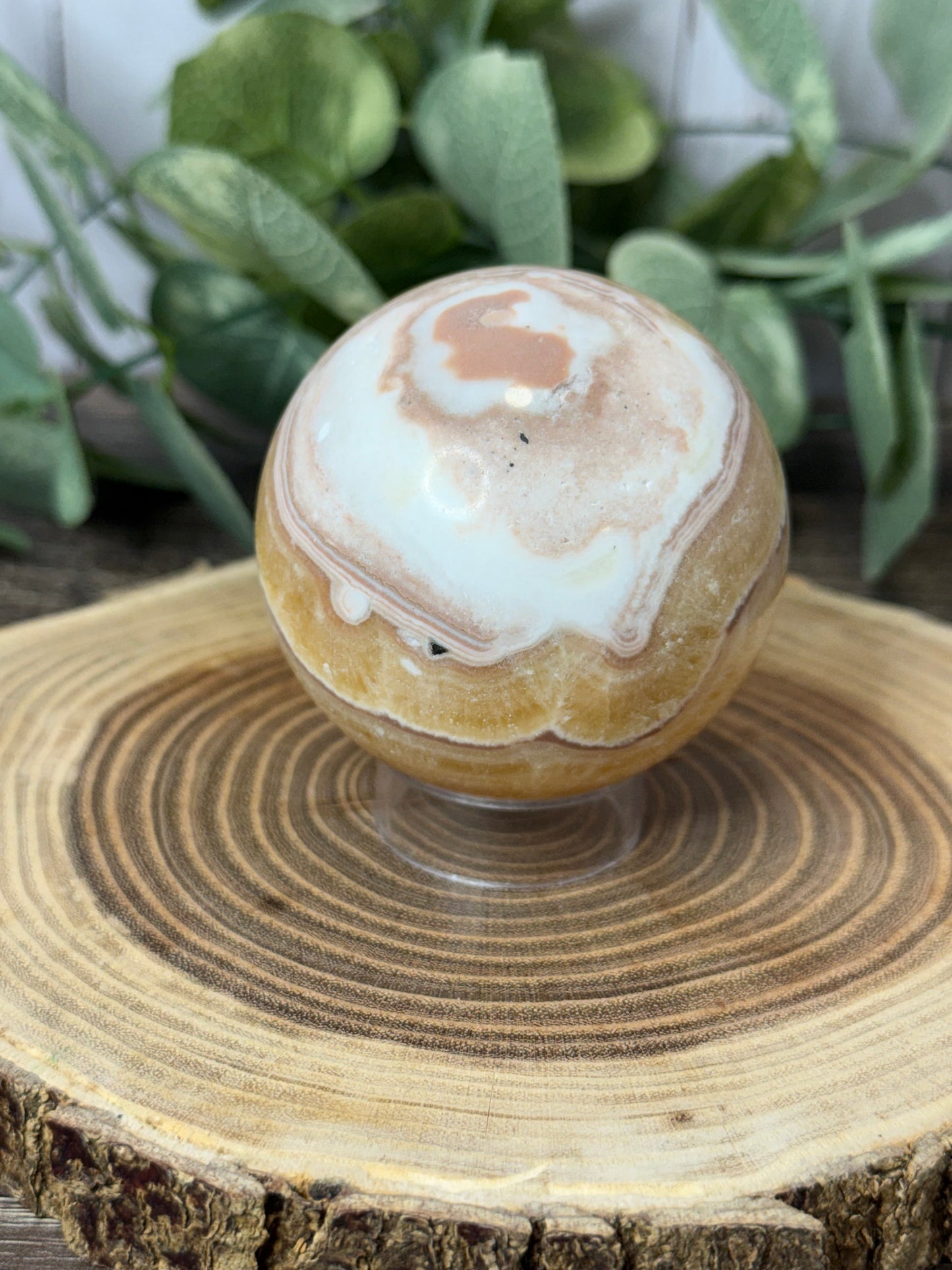 Orange Calcite Spheres