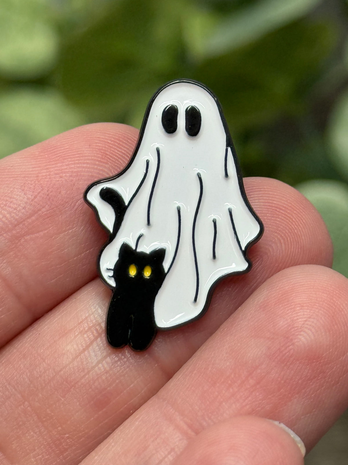 Ghost and Cat Pin - Multiple Designs