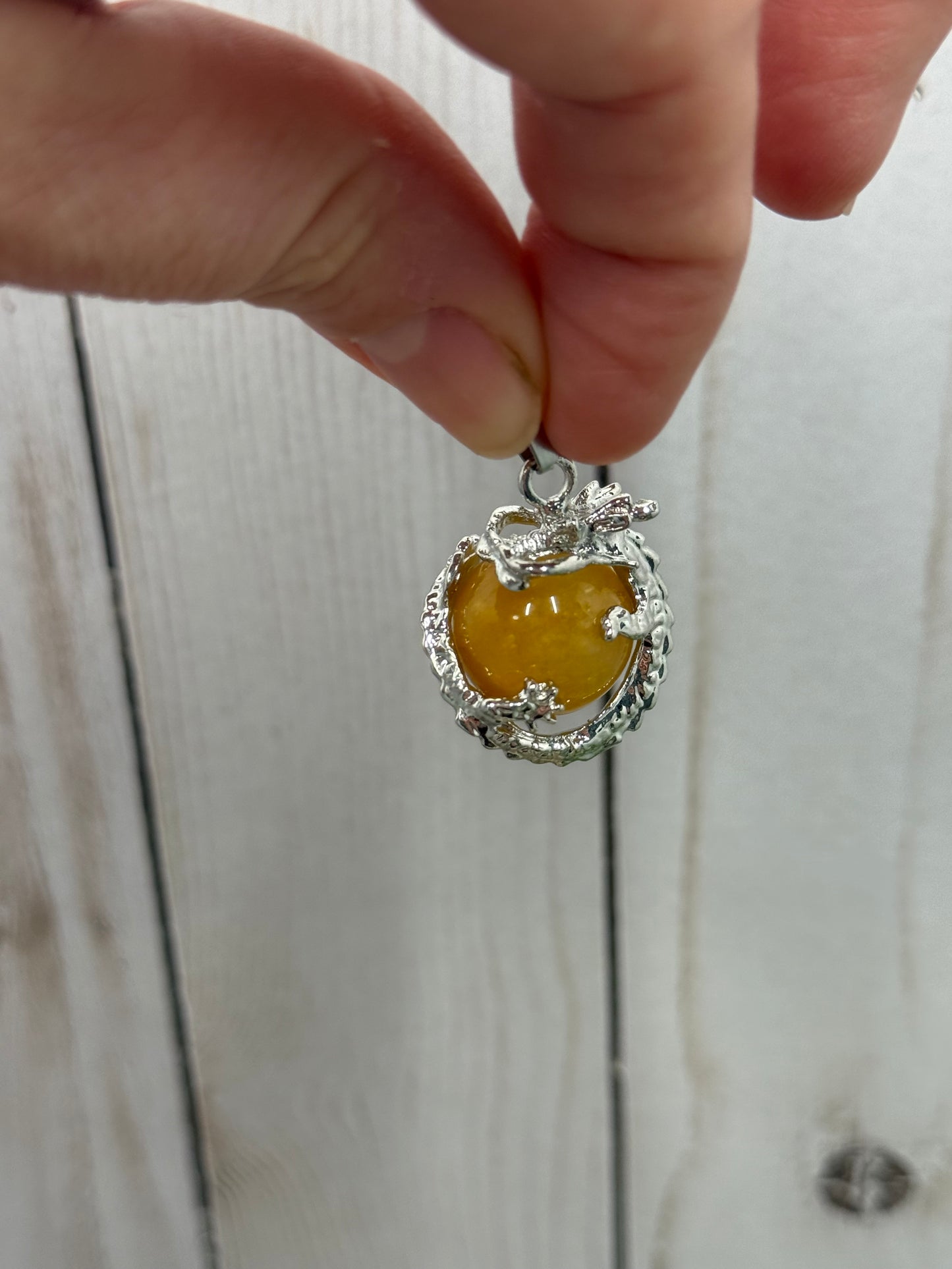 Dragon Wrapped Sphere Pendant
