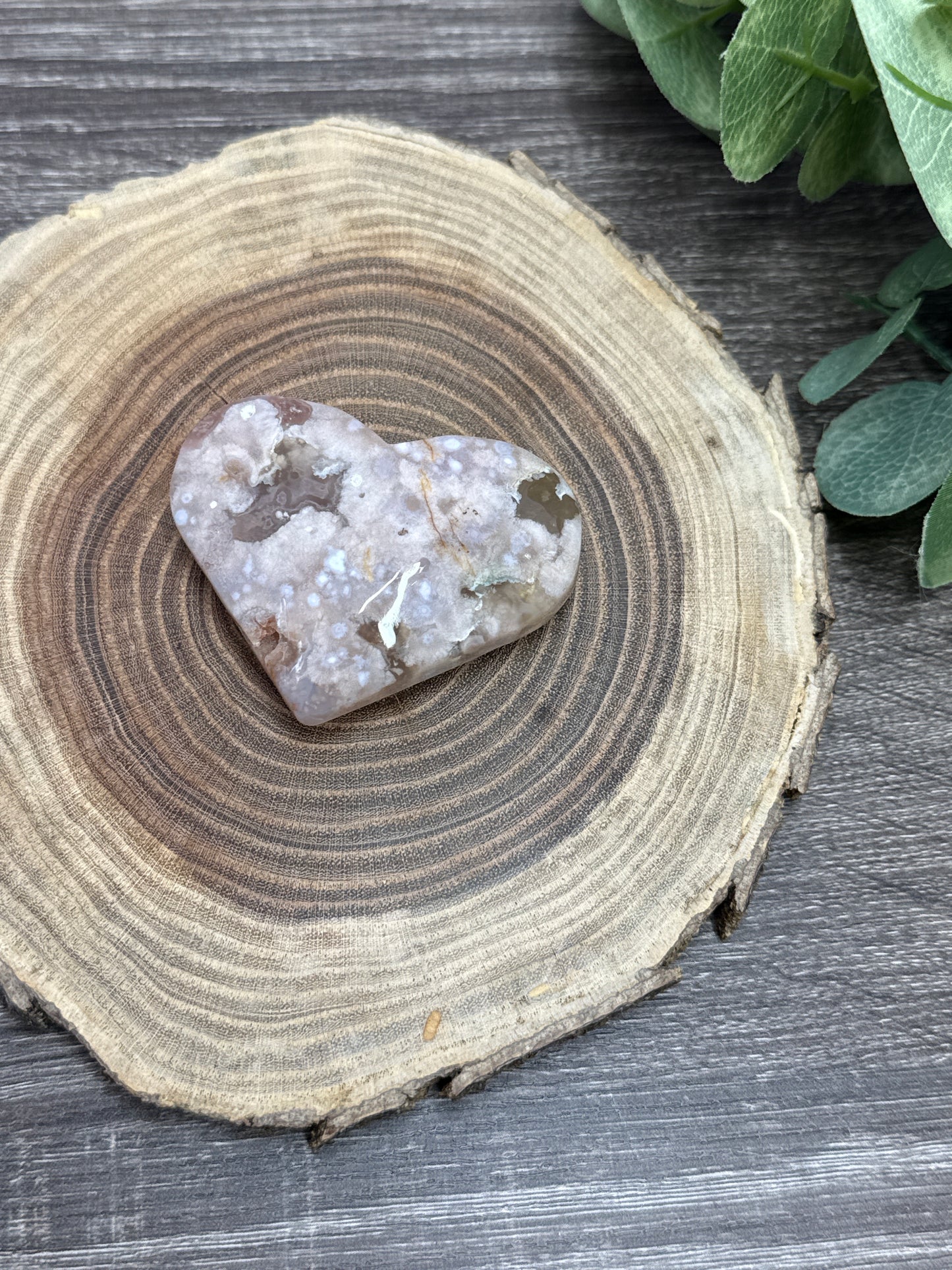 Flower Agate Hearts
