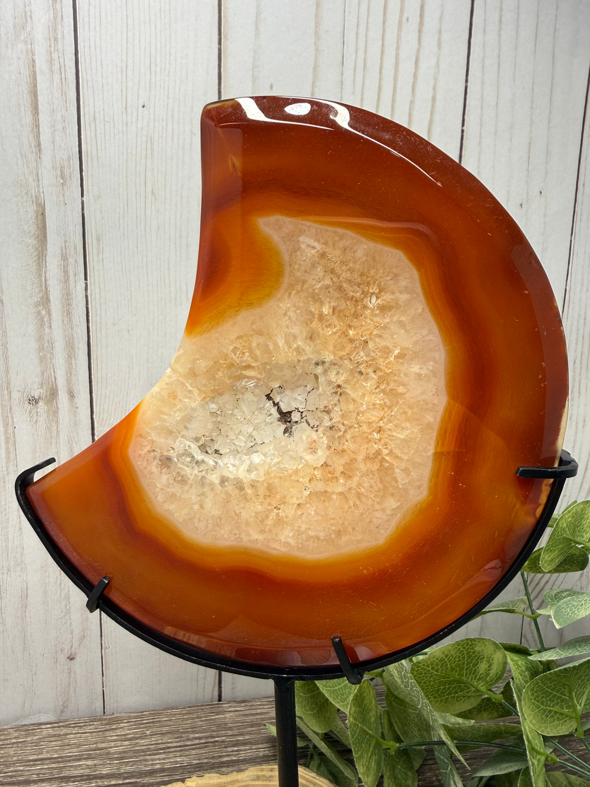 Carnelian Moons on Stands
