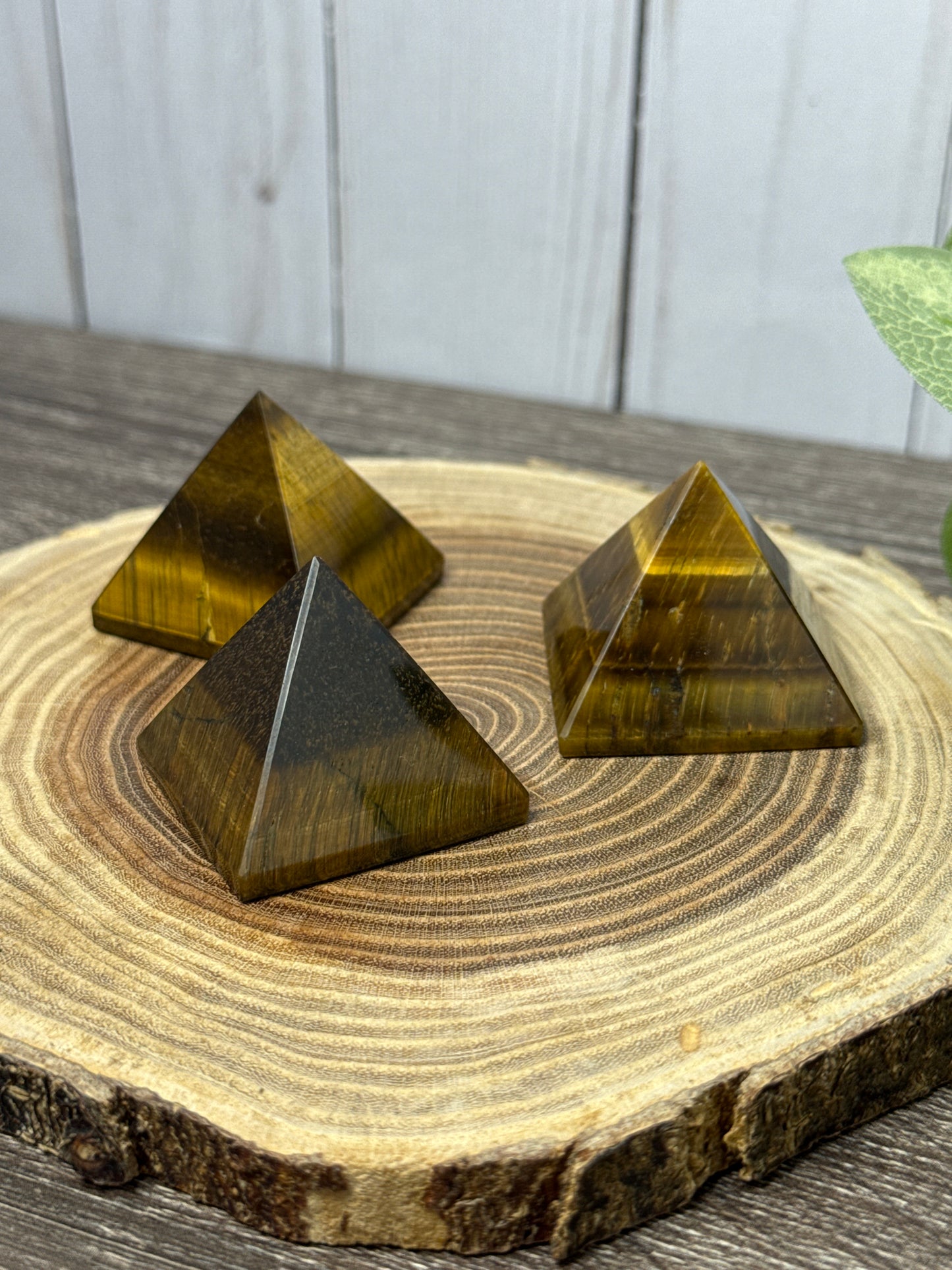 Tigers Eye Pyramid