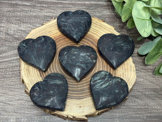 Garnet and Astrophyllite Hearts