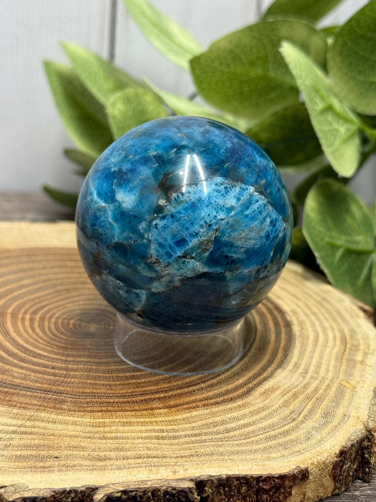 Blue Apatite Spheres