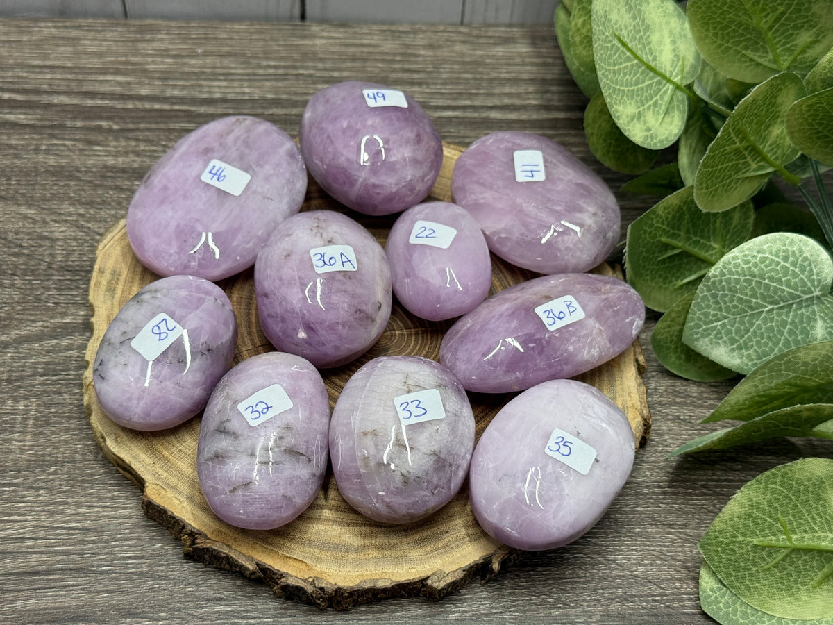 Kunzite Palm Stones