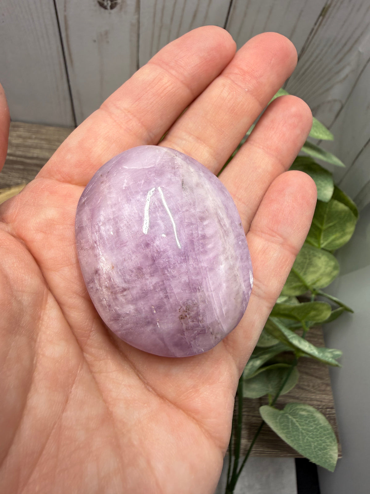 Kunzite Palm Stones
