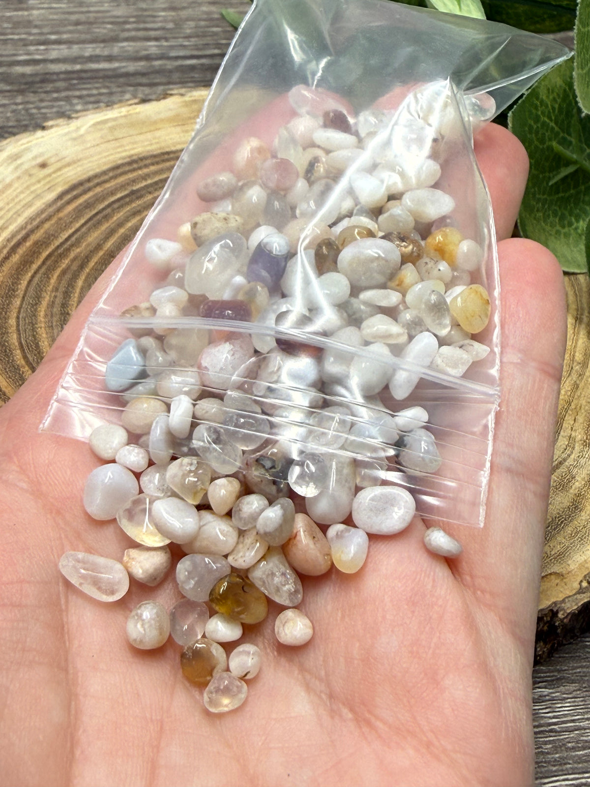 Flower Agate (Small) Crystal Chip Bag