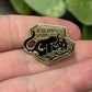Cat and Coffin Pin - If it Fits I Sits