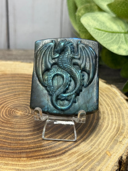 Labradorite Carved Dragons