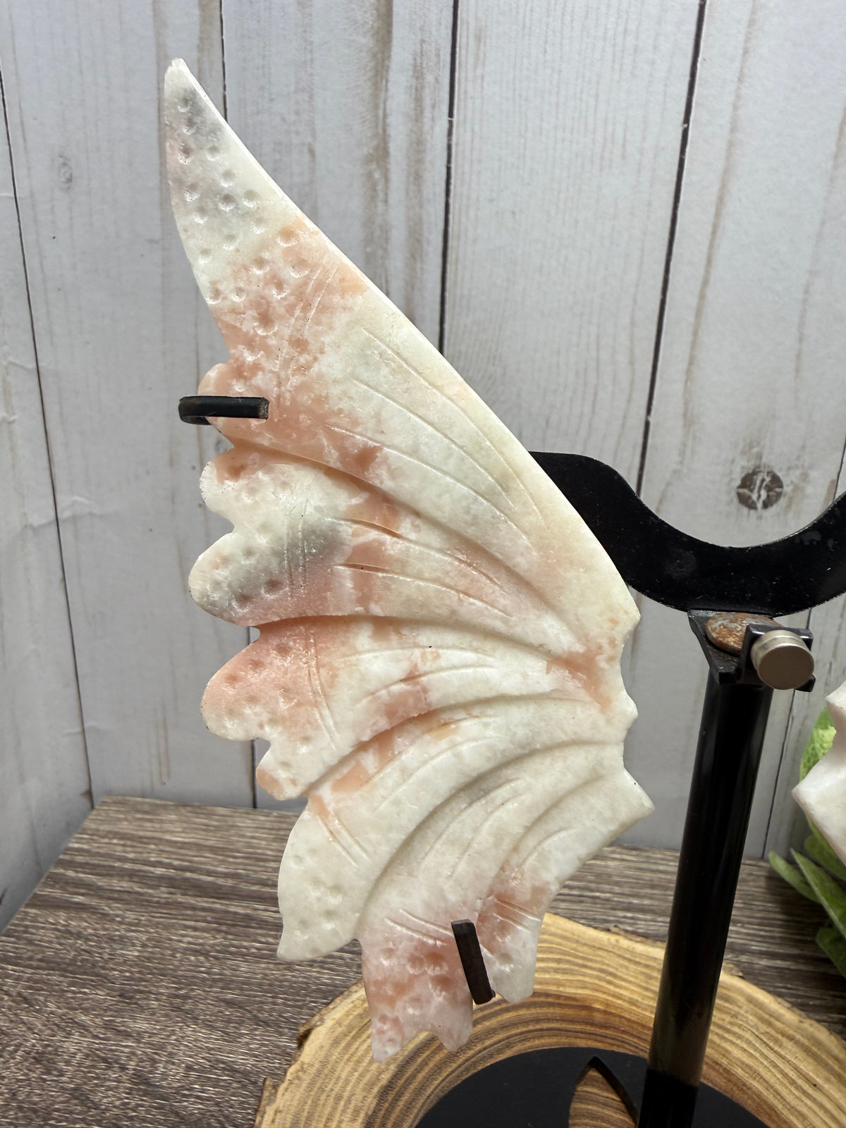 Large Butterfly Wings on Stand - Pink Opal (Discounted)