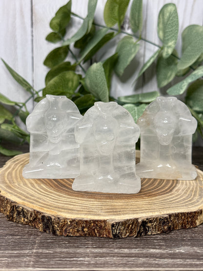 Tombstone/Headstone with Skull Crystal Carving