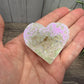 Druzy Geode Agate Hearts