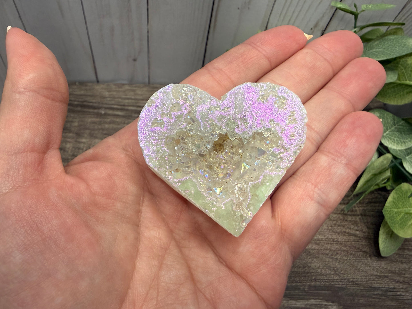 Druzy Geode Agate Hearts