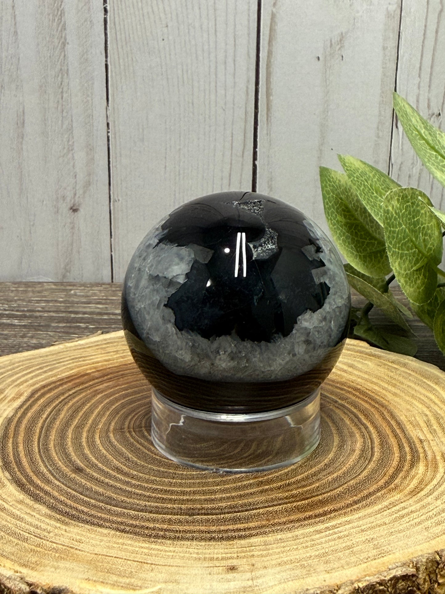 Black Agate Sphere