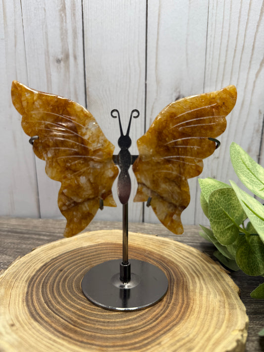 Butterfly Wings on Stand - Golden Healer
