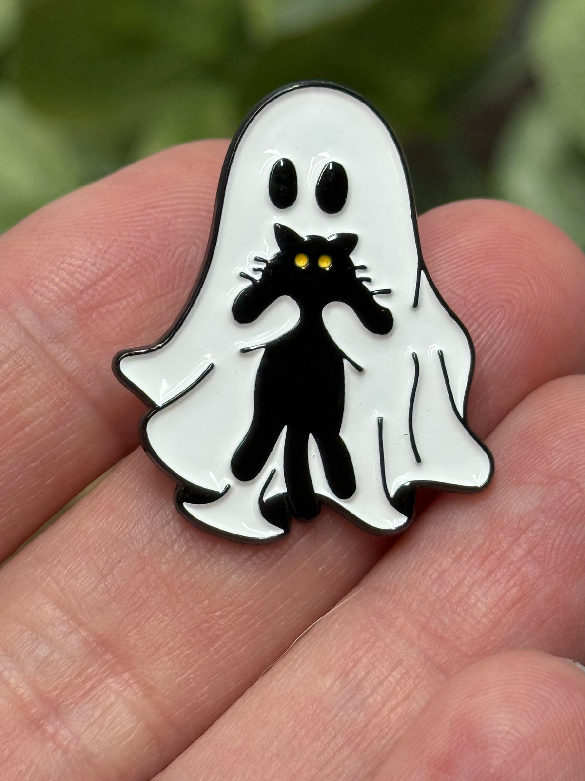 Ghost and Cat Pin - Multiple Designs