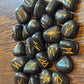 Black Obsidian Rune Stones Set Crystal with Elder Futhark Letterings