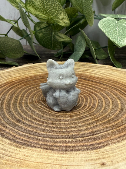 Small Nine Tailed Fox Carvings