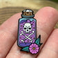 Potion Bottle, Skull crossbones, Flower Pin