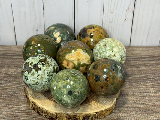 Rainforest Agate Sphere